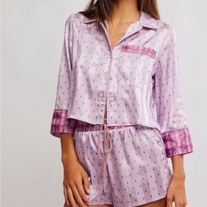 Lilac Free People Intimately Pillow Talk Pajama set